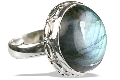 Design 8714: blue,green,gray labradorite rings