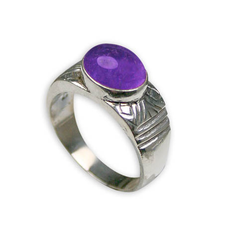 Design 8738: purple amethyst rings