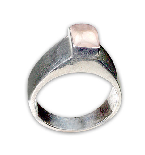 Design 8778: pink rose quartz rings