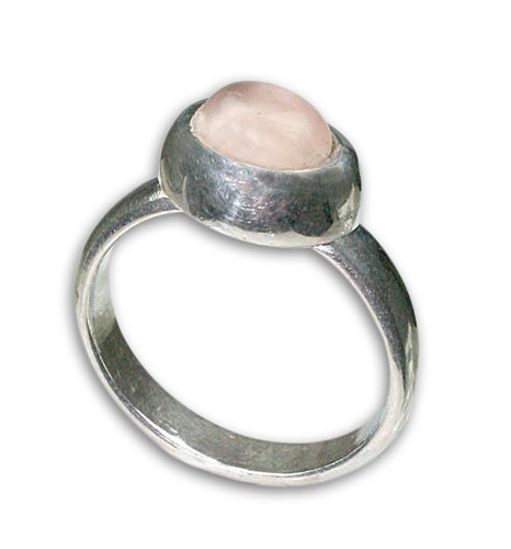 Design 8779: pink rose quartz rings