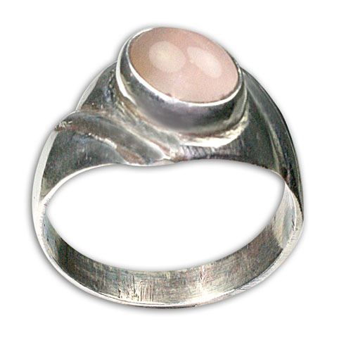 Design 8786: pink rose quartz rings
