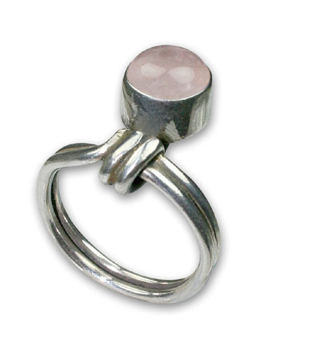 Design 8787: pink rose quartz rings