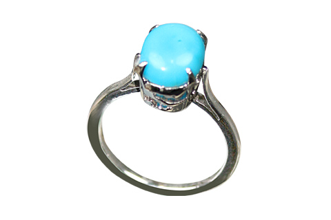 Design 8976: Blue turquoise rings
