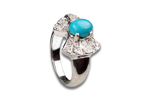 Design 8979: blue turquoise rings