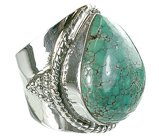 Design 9043: green turquoise american-southwest rings