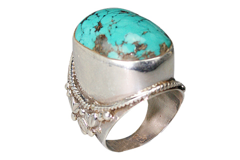 Design 9048: green turquoise american-southwest rings