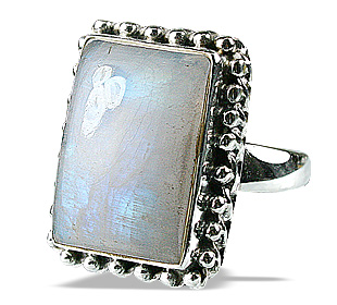 Design 9169: blue,white moonstone staff-picks rings
