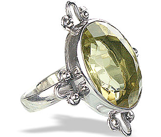 Design 9172: yellow lemon quartz rings