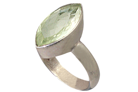 Design 9197: green green amethyst solitaire rings