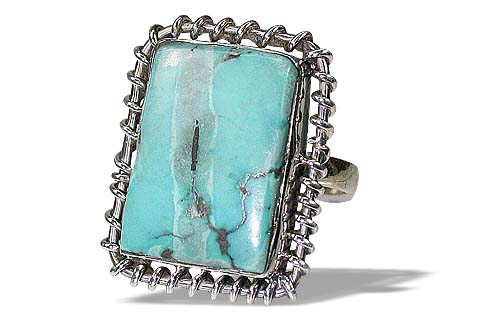 Design 9381: blue turquoise american-southwest rings