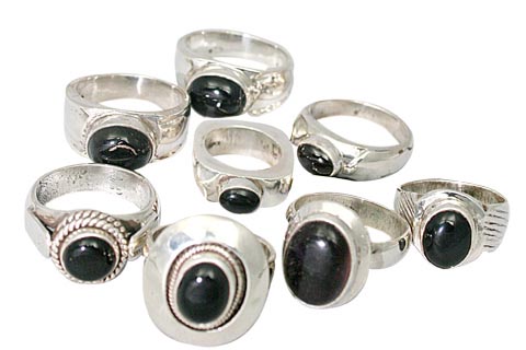 Design 9788: Black onyx rings